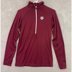 Texas A&M Aggies Half Zip Pullover‎ Women’s Large Colosseum Lightweight Sweater